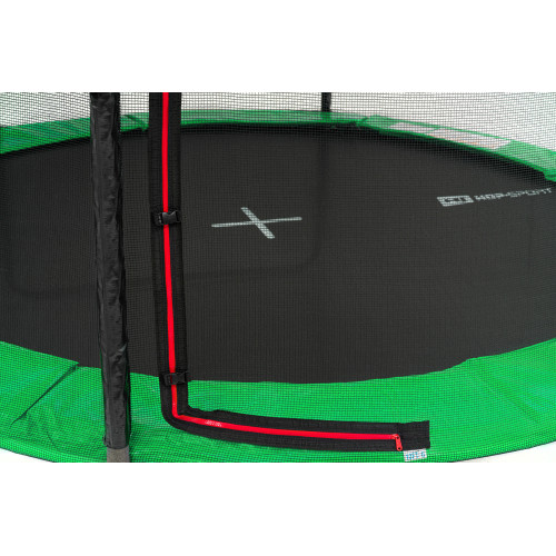 Батут  Hop-Sport 12FT 366 см black/green із внутрішньою сіткою - фото №2